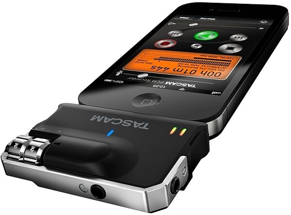 open zoom image for TASCAM iXJ2 Microphone Preamplifier for iOS Devices, In Use