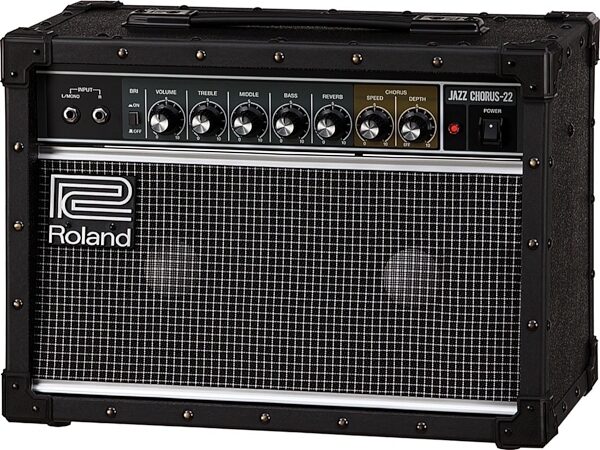 open zoom image for Roland JC-22 Jazz Chorus Guitar Combo Amplifier, New, Angle