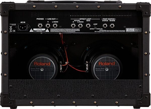 open zoom image for Roland JC-22 Jazz Chorus Guitar Combo Amplifier, New, Rear