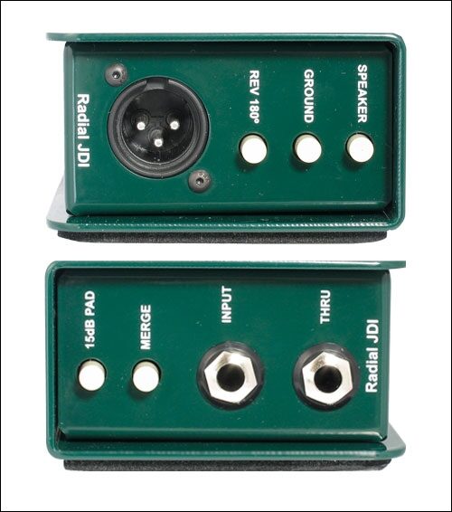 open zoom image for Radial JDI MK3 Passive Direct Box, New, Front Back