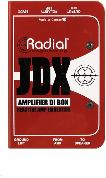 open zoom image for Radial JDX Reactor Guitar Amp Direct Box, Top