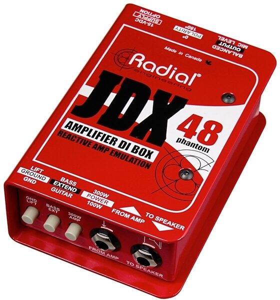 open zoom image for Radial JDX 48 Phantom Power Guitar Speaker Emulator, New, Main