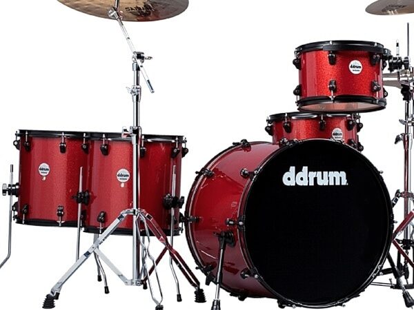 open zoom image for DDrum JMR522 Journeyman Rambler 22 Drum Set (5-Piece), Solar Flare Red Sparkle