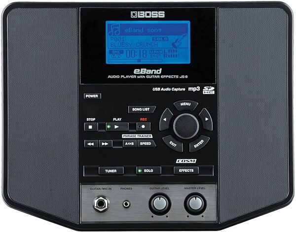 open zoom image for Boss JS-8 eBand Audio Player with Guitar Effects, Front 2