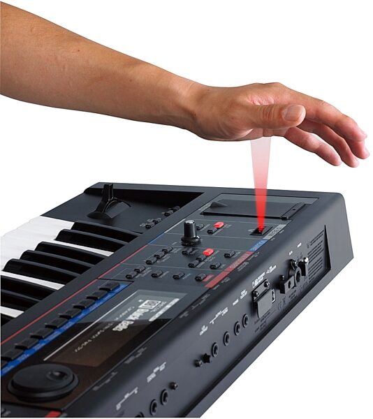 open zoom image for Roland JUNO-Gi 61-Key Mobile Synthesizer with Digital Recorder, In Use - D-Beam