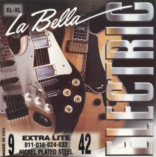 open zoom image for La Bella Nickel-Plated Round Wound Electric Guitar Strings, Extra Light