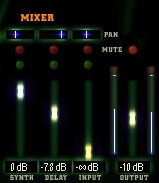 open zoom image for Antares Kantos Audio Controlled Synthesizer (Macintosh and Windows), Mixer