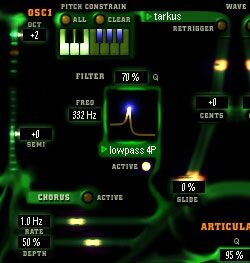 open zoom image for Antares Kantos Audio Controlled Synthesizer (Macintosh and Windows), Oscillator