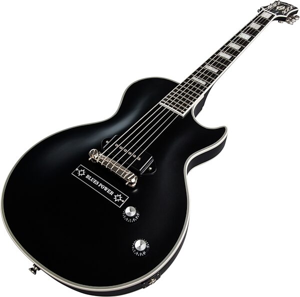 open zoom image for Epiphone LTD Jared James Nichols "Old Glory" Les Paul Custom Electric Guitar (with Gig Bag), Action Position Back
