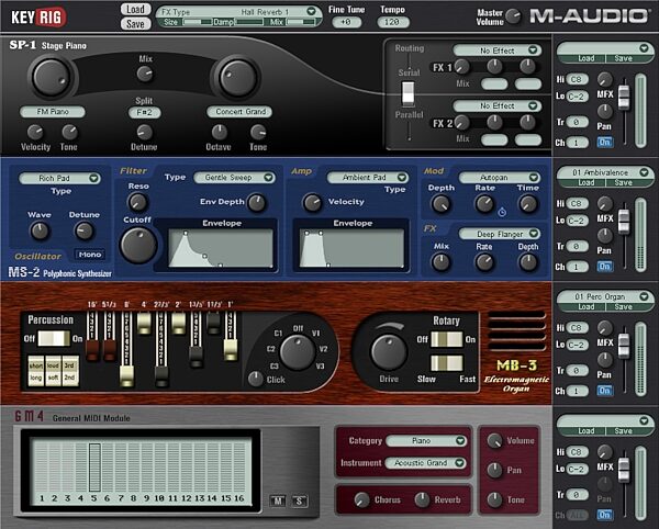 open zoom image for M-Audio Key Rig Keyboard Soft Synth (Macintosh and Windows), Main