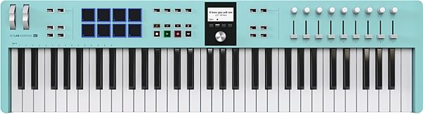 open zoom image for Arturia KeyLab Essential 61 MK3 MIDI Keyboard Controller, 61-Key, Aquamarine, Main