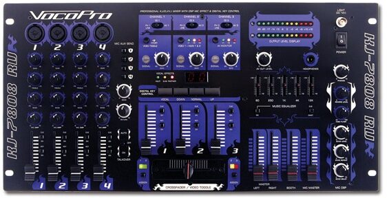 open zoom image for VocoPro KJ-7808RV Professional KJ/DJ/VJ Mixer, Open Box (Like New), Main