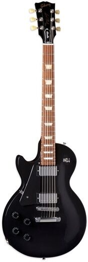 open zoom image for Gibson Les Paul Studio Left-Handed Electric Guitar, with Case, Ebony Chrome Hardware