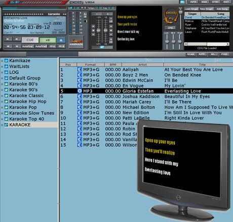 open zoom image for PCDJ KJ Karaoke Software with CD+G Ripper, Main