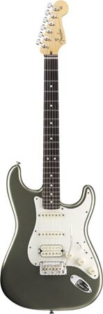 open zoom image for Fender American Standard Stratocaster HSS Electric Guitar, with Rosewood Fingerboard and Case, Jade Pearl