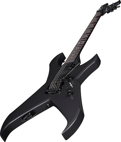open zoom image for Dean Kerry King Overlord Electric Guitar (with Case), Batallion Gray, Action Position Back