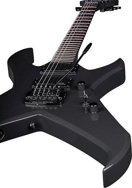 open zoom image for Dean Kerry King Overlord Electric Guitar (with Case), Batallion Gray, Action Position Back