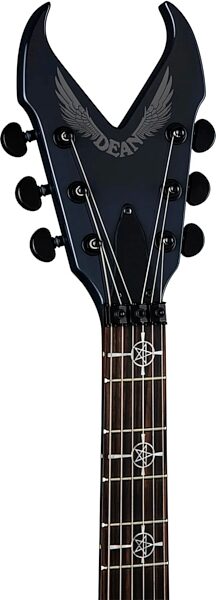 open zoom image for Dean Kerry King Overlord Electric Guitar (with Case), Batallion Gray, Action Position Back