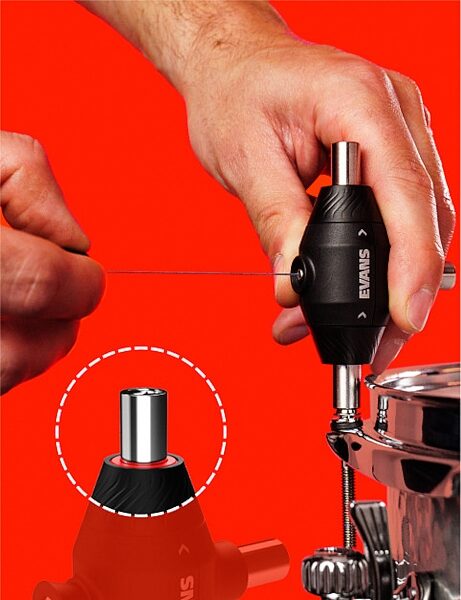 open zoom image for Evans DAPCK Pull Cord Drum Key, New, Action Position Back