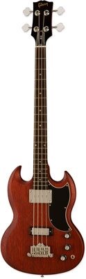 open zoom image for Gibson SG Standard Faded Electric Bass (with Case), Worn Brown