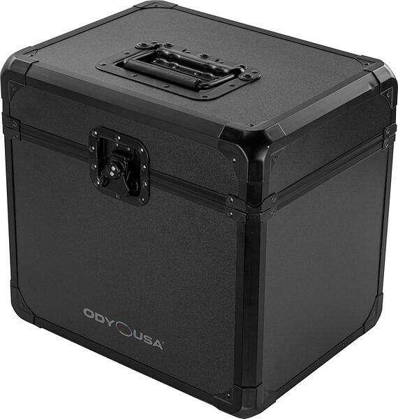 open zoom image for Odyssey KLP70 Case for 70 Vinyl Records, Black, Action Position Back