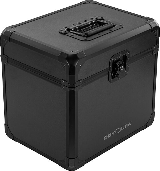 open zoom image for Odyssey KLP70 Case for 70 Vinyl Records, Black, Action Position Back