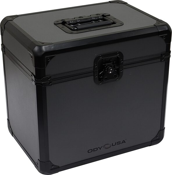 open zoom image for Odyssey KLP70 Case for 70 Vinyl Records, Gray, Action Position Back