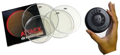open zoom image for Attack Drumhead 4-Pack, With the Puck Pad