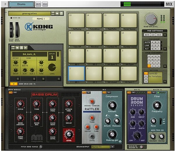 open zoom image for Propellerhead Reason (Mac and Windows), Kong