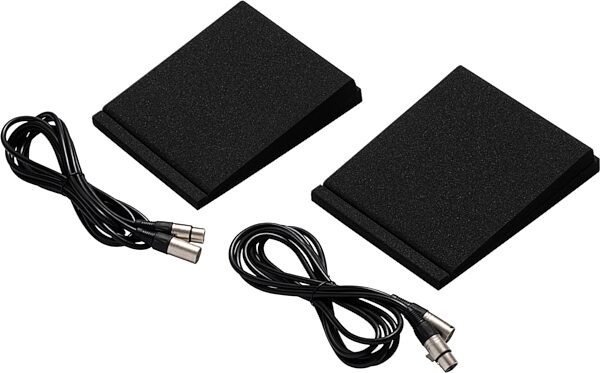 open zoom image for KRK Classic 5 Professional Active 2-Way Studio Monitor, Studio Monitor Pack, with 2x KRK Classic 5 monitors, 2x 10-foot XLR cables, 2x foam wedge isolation pads, Action Position Back