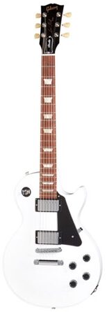 open zoom image for Gibson Les Paul Studio Electric Guitar with Case, Alpine White with Chrome Hardware