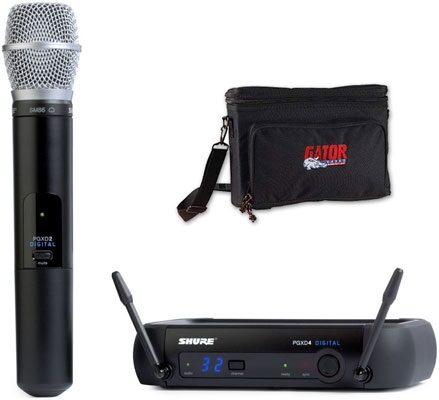 open zoom image for Shure PGX Digital Handheld Wireless Microphone System with SM86, With Gator Bag