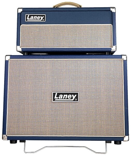 open zoom image for Laney Lionheart Guitar Amplifier Half Stack with L20H Head and LT212 Cabinet, Main