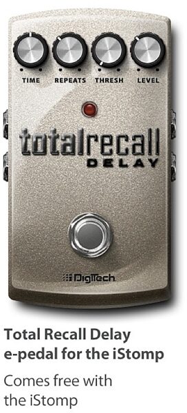 open zoom image for DigiTech iStomp Downloadable Guitar Effects Pedal, Total Recal