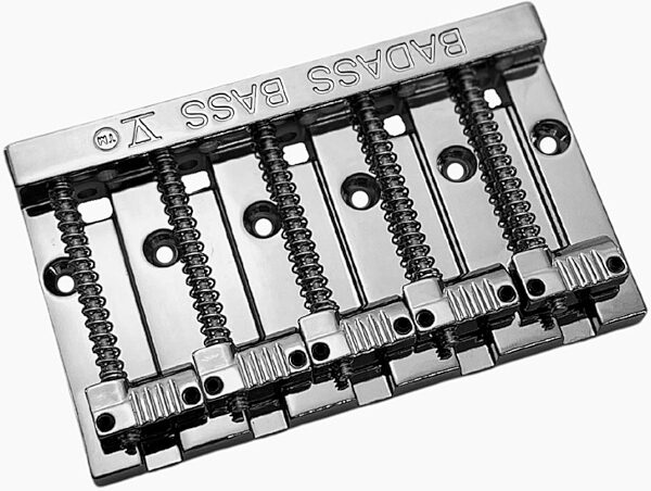 open zoom image for Leo Quan BB-3345-010 Badass V 5-String Bass Bridge, New, Action Position Back