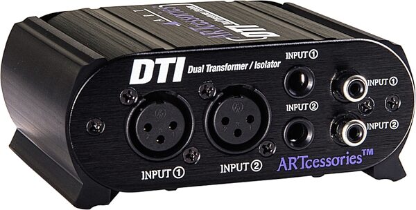open zoom image for ART DTI Dual Transformer/Isolator Hum Eliminator, New, Angle