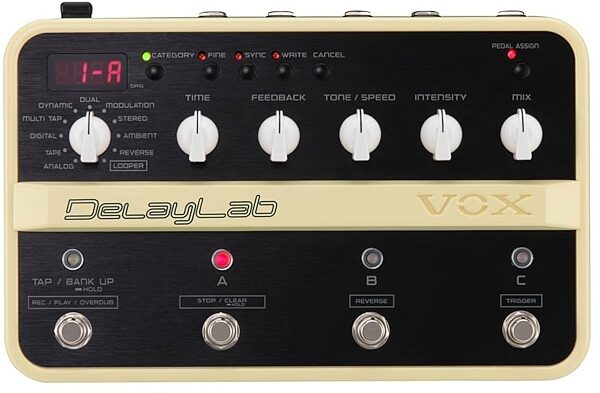 open zoom image for Vox DelayLab Multi-Delay Pedal, Main
