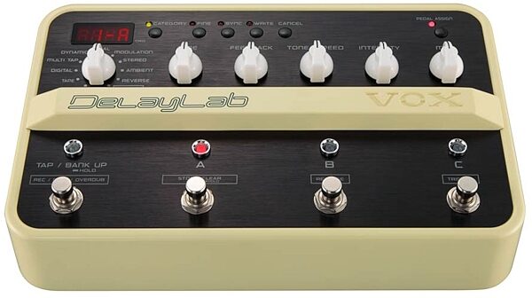 open zoom image for Vox DelayLab Multi-Delay Pedal, Front