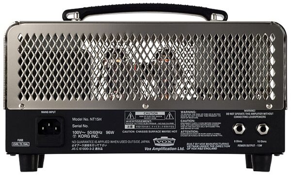 open zoom image for Vox NT15H Night Train Guitar Amplifier Head (15 Watts), Rear