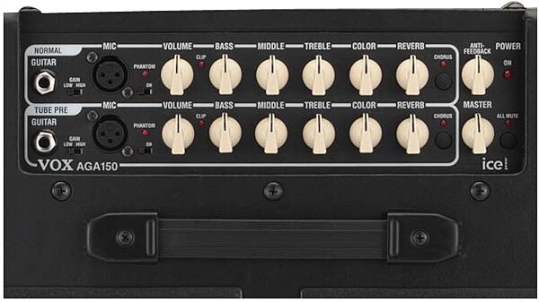open zoom image for Vox AGA150 Acoustic Guitar Amplifier (150 Watts, 1x6.5"), Controls