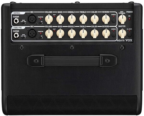 open zoom image for Vox AGA70 Acoustic Guitar Amplifier (70 Watts, 1x6.5"), Top