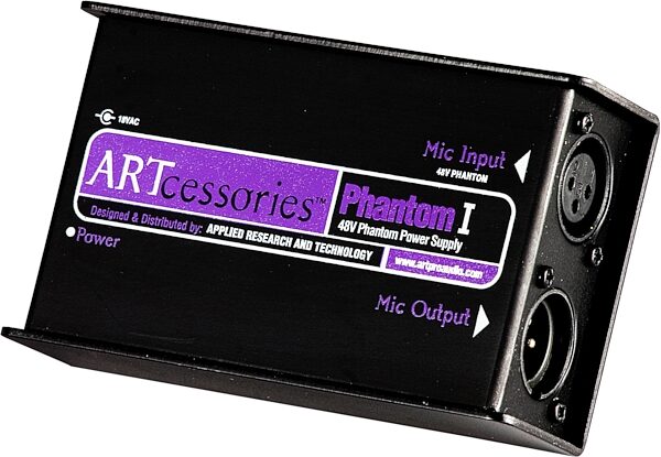 open zoom image for ART Phantom I Direct Box with Phantom Power Supply, New, Main
