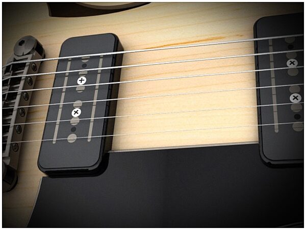 open zoom image for Vox HDC-77 Semi-Hollowbody Double Cutaway Electric Guitar (with Case), Pickups