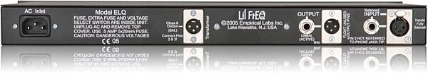 open zoom image for Empirical Labs Lil FrEQ Equalizer, New, Rear