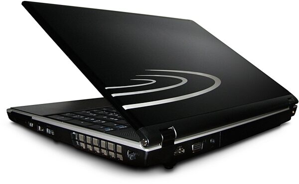 open zoom image for Rain Computers LiveBook Studio Laptop Audio Computer, Back--Angle