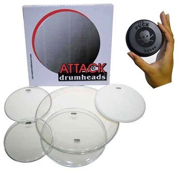 open zoom image for Attack Drumhead 5-Pack, With the Puck Pad