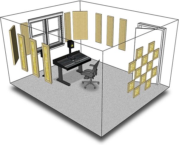 open zoom image for Primacoustic London 12 Room Kit, Black, Setup