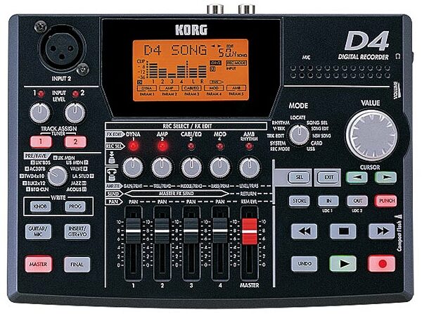 open zoom image for Korg D4 4-Track Digital Recorder, Main