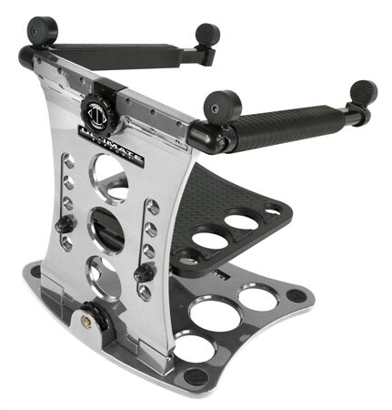 open zoom image for Ultimate Support LPT1000 Hyperstation Laptop Stand, Silver Back