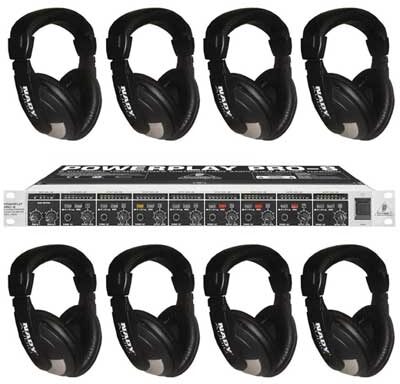 open zoom image for Behringer Powerplay Pro-8 HA8000 8-Channel Headphone Amplifier, Pack with Headphones